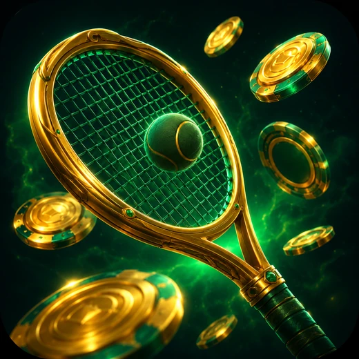 Holyluck derde sportbonus 50% tot 500 euro met gouden tennisracket